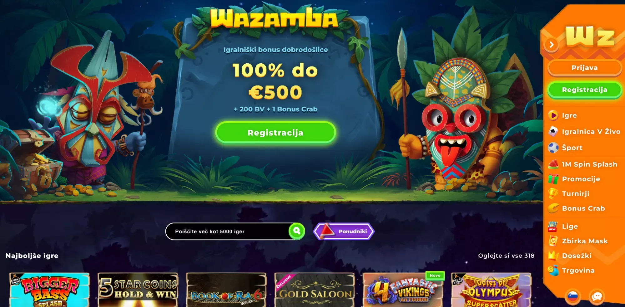 Wazamba casino