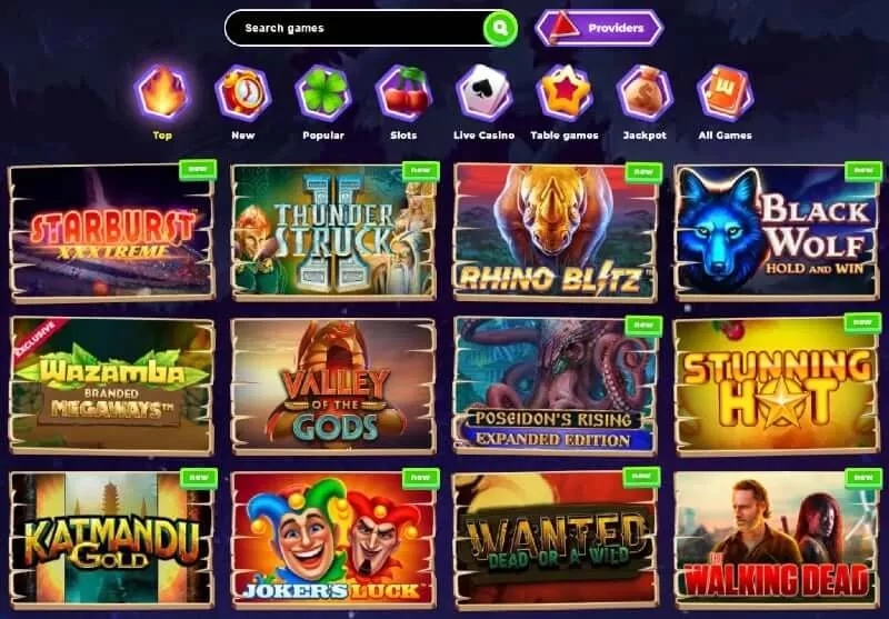 Wazamba casino