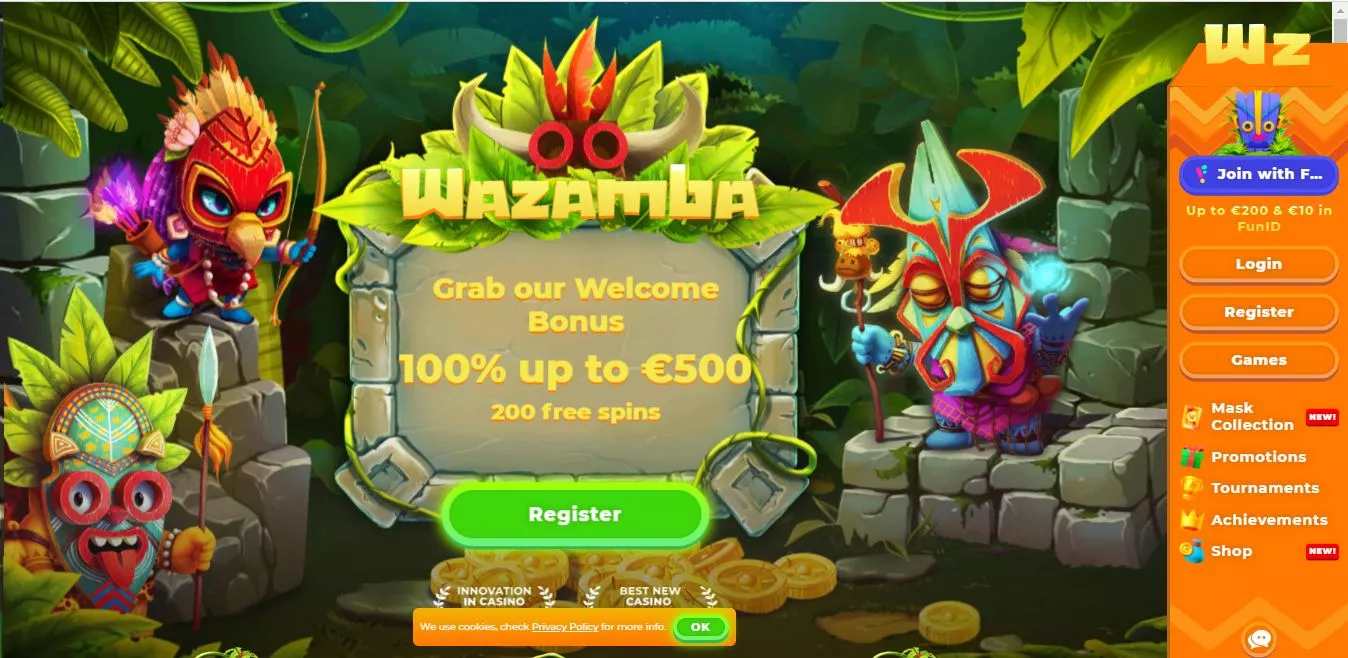 Wazamba bonus