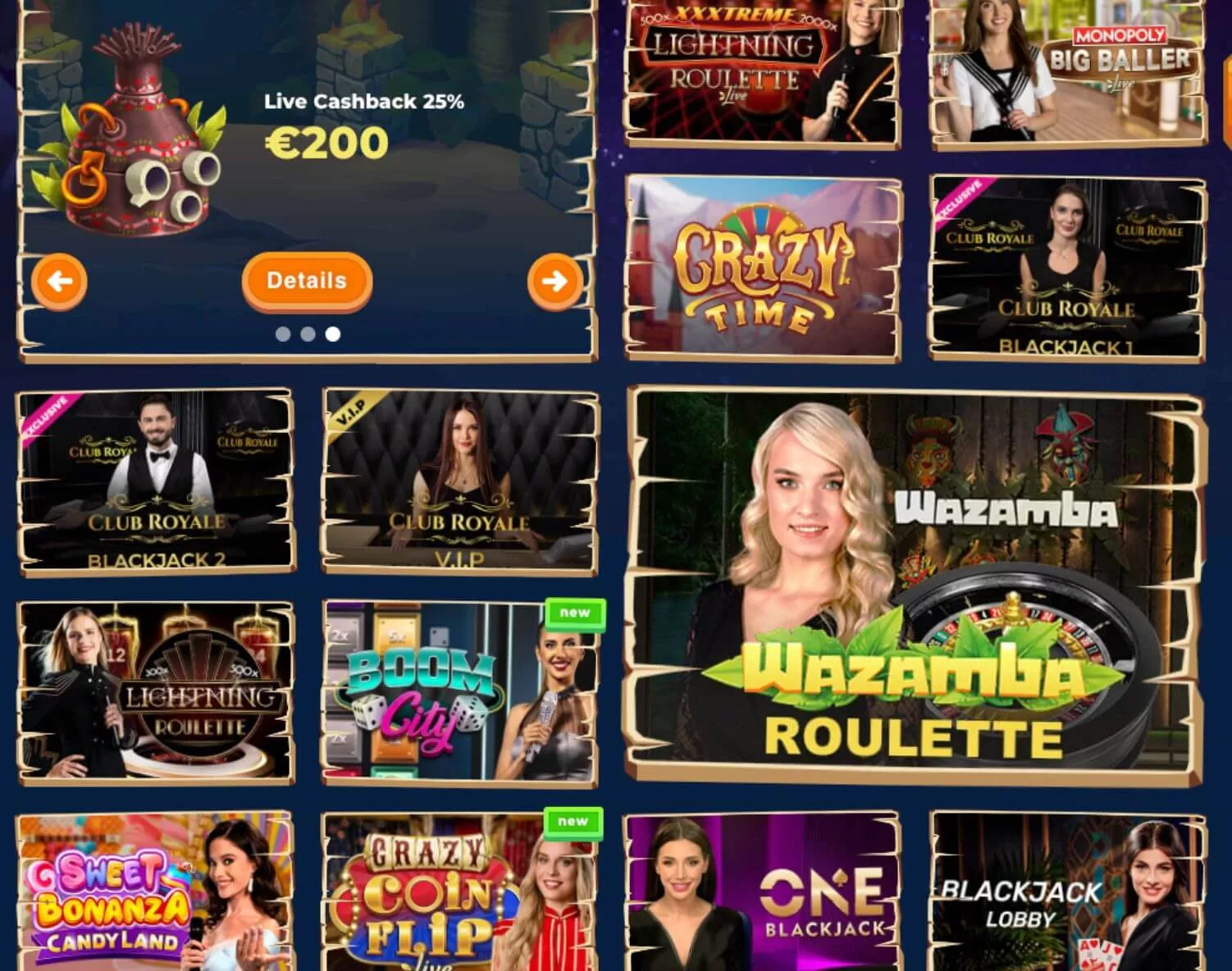 Wazamba casino
